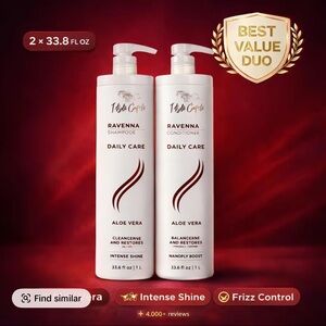rave Daily Care Aloe Vera Shampoo & Conditioner Duo - White and Red